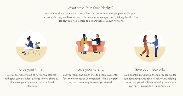LinkedIn Plus One Pledge