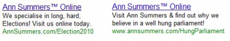 Ann Summers ads